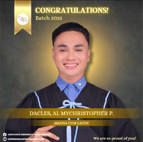 CAPSUS Main Chorale – Graduation Portrait Poster